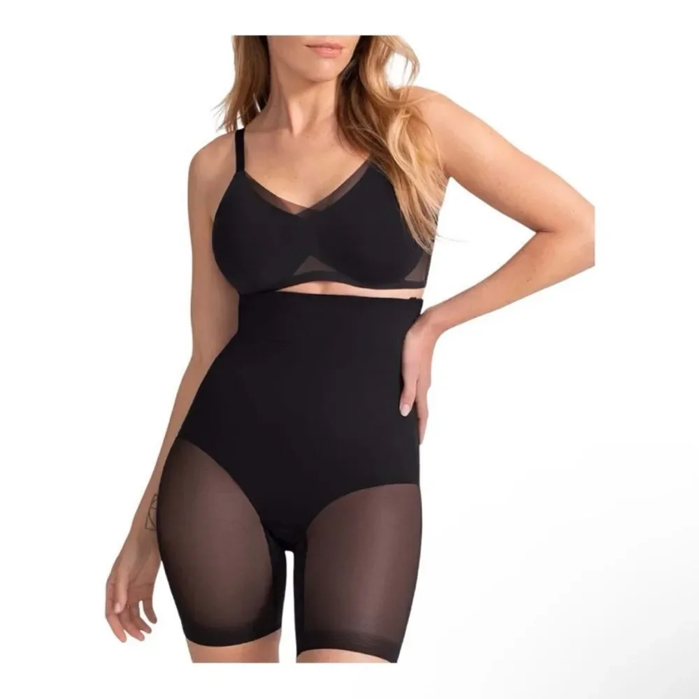 HONEYLOVE | Black Nude Shapewear Shorts High Waist Women’s Size 3XL